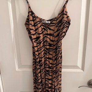 Reformation Cheetah Midi Strappy Dress